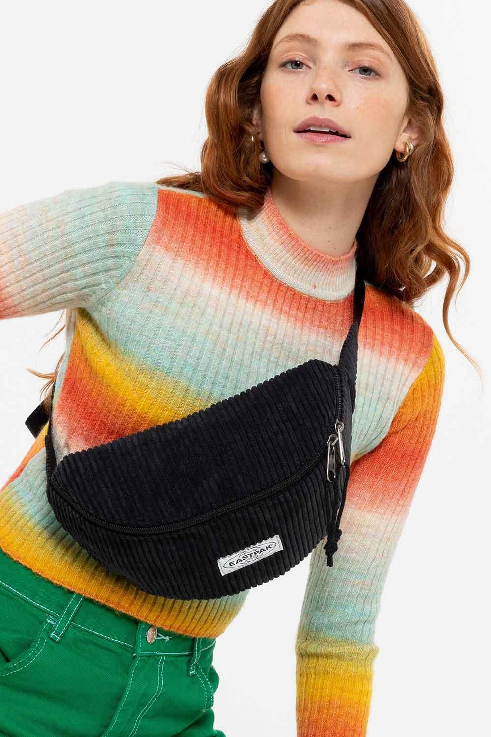 Eastpak-Eastpak Springer Large Softrib Black-Bel Çantası-4-Milagron.com