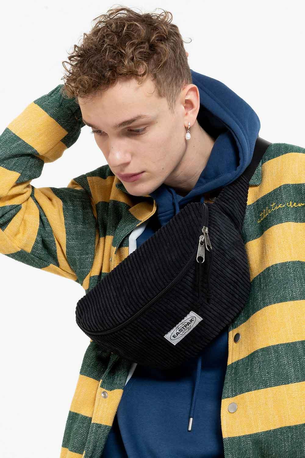 Eastpak-Eastpak Springer Large Softrib Black-Bel Çantası-5-Milagron.com