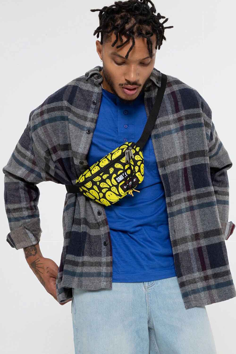 Eastpak-Smiley Springer Stretch Yellow Bel Çantası-Bel Çantası-2-Milagron.com