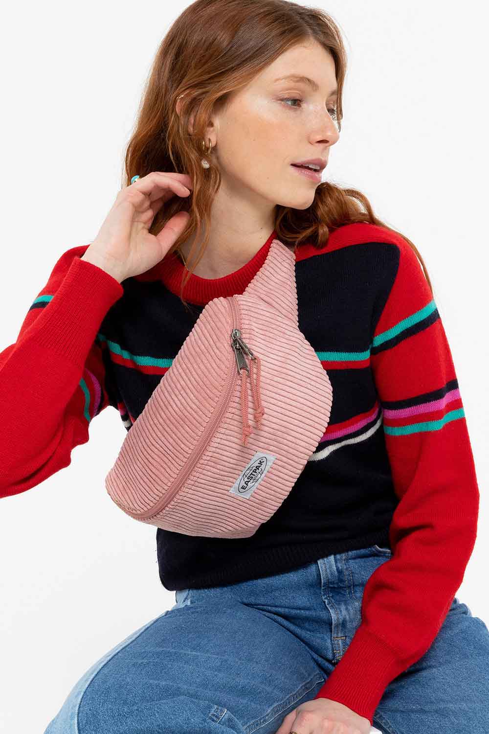 Eastpak-Springer Large Softrib Old Rose-Bel Çantası-2-Milagron.com