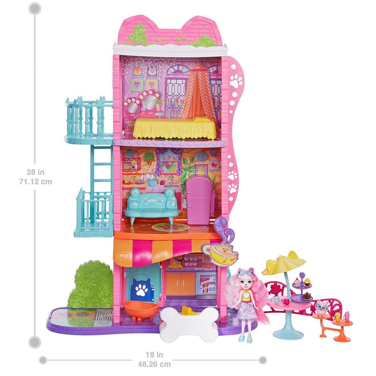 Enchantimals-Şehir Evi Ve Kafe Oyun Seti-Oyun Setleri-2-Milagron.com