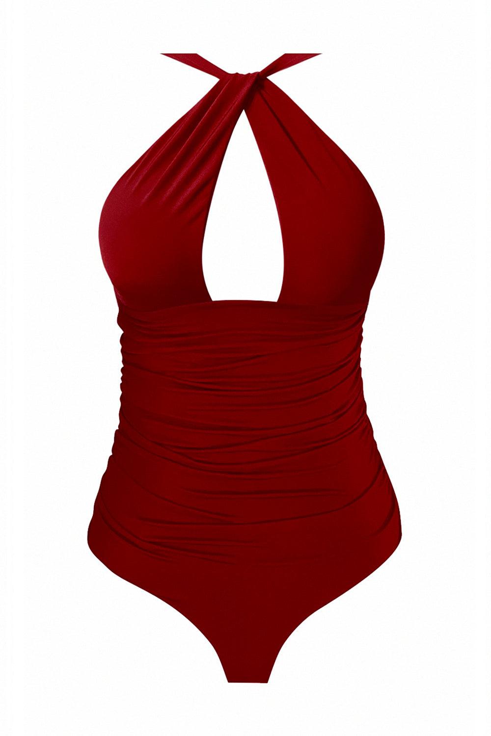 Esotte-Cara Koyu Kırmızı Mayo-Bikini & Mayo-1-Milagron.com