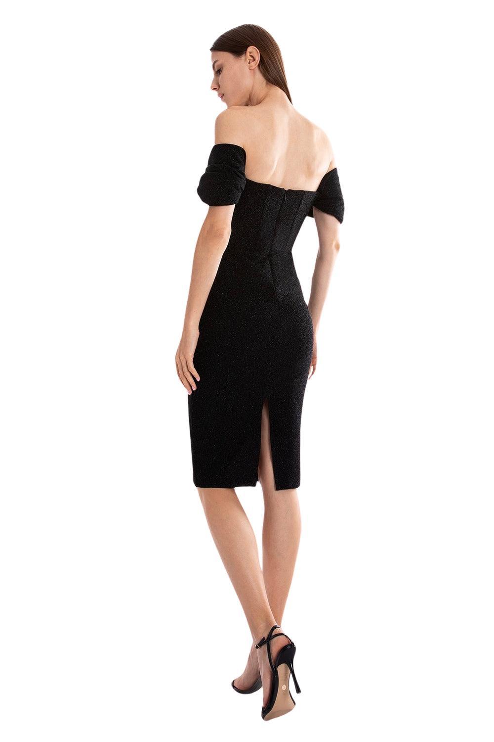 Esotte-Lucy Korse Siyah Elbise-Elbise-2-Milagron.com