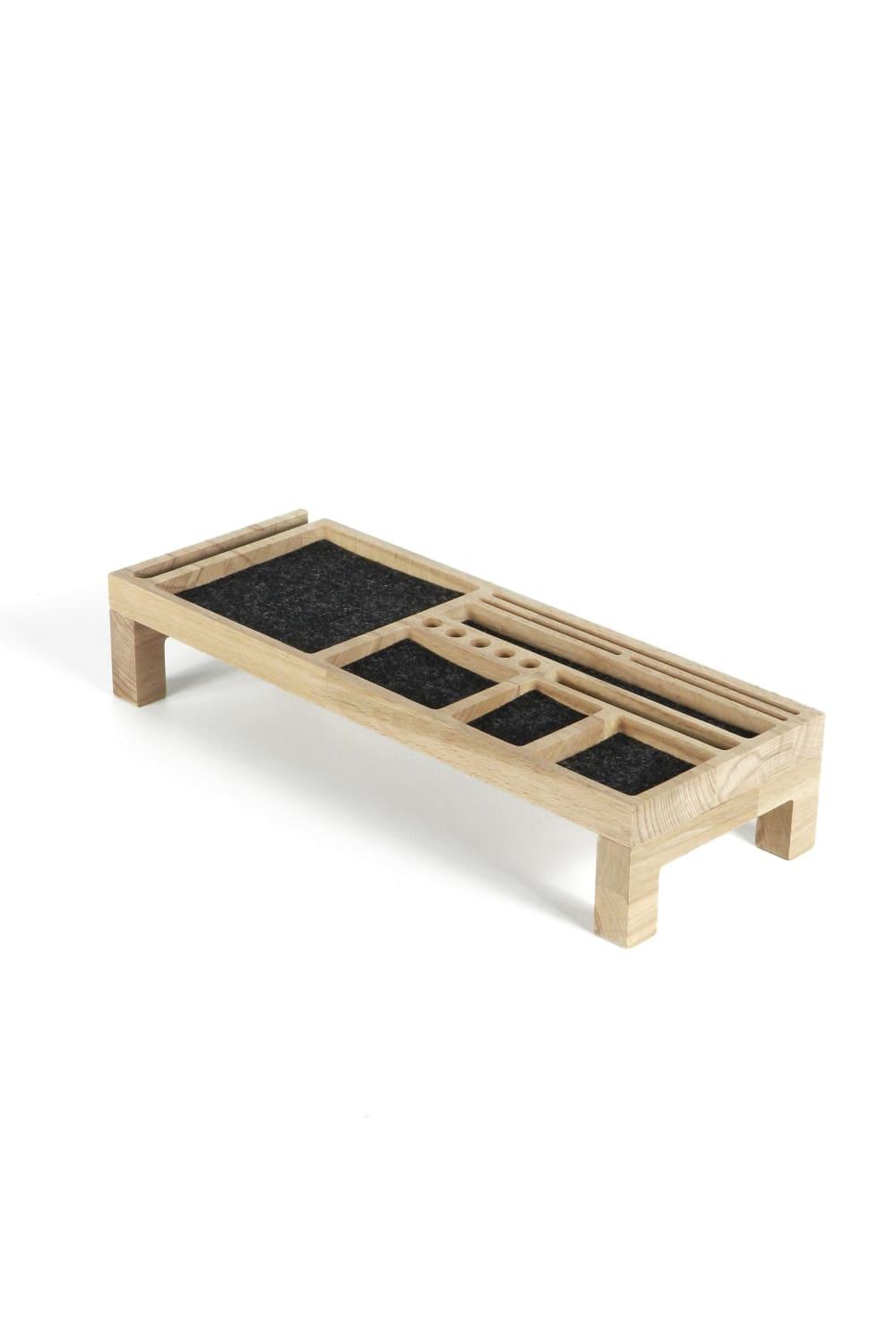 Fagus Wood-Mini Sharpy Masa Düzenleyici (Füme)-Masaüstü Organizer-19-Milagron.com