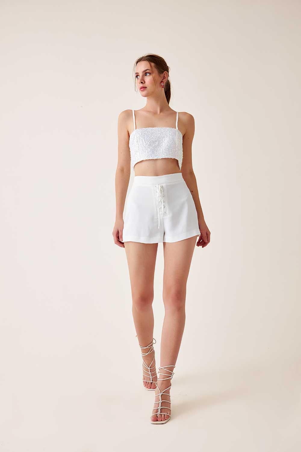 Fickle Hearts-Aine Shorts-Şort-1-Milagron.com