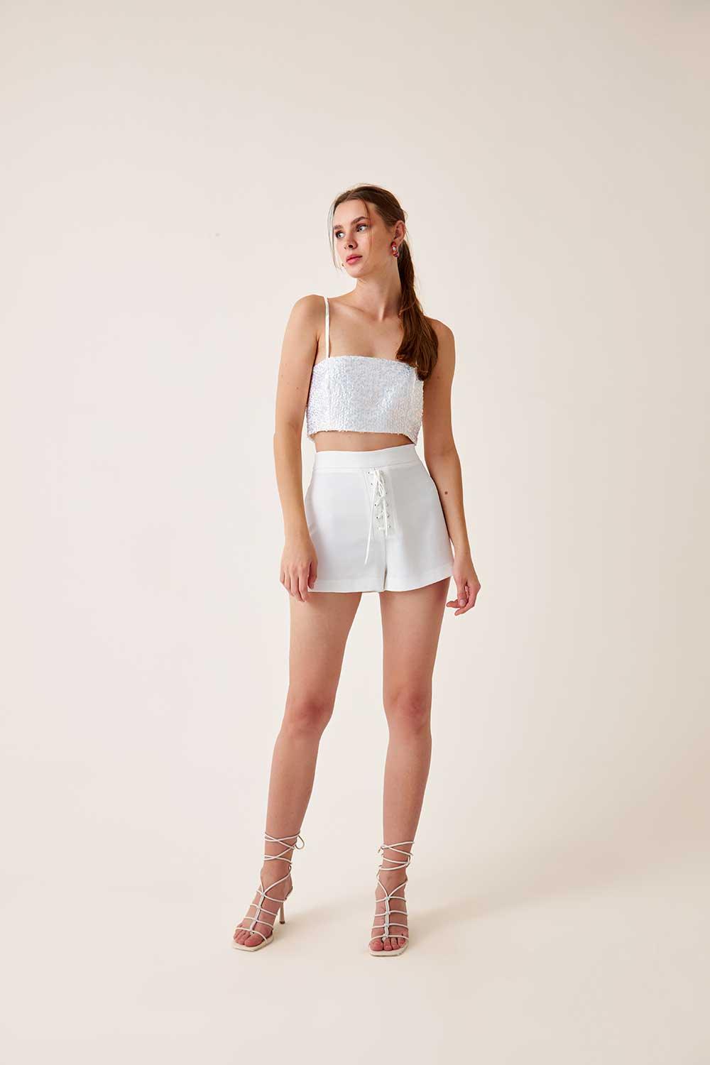Fickle Hearts-Aine Shorts-Şort-5-Milagron.com