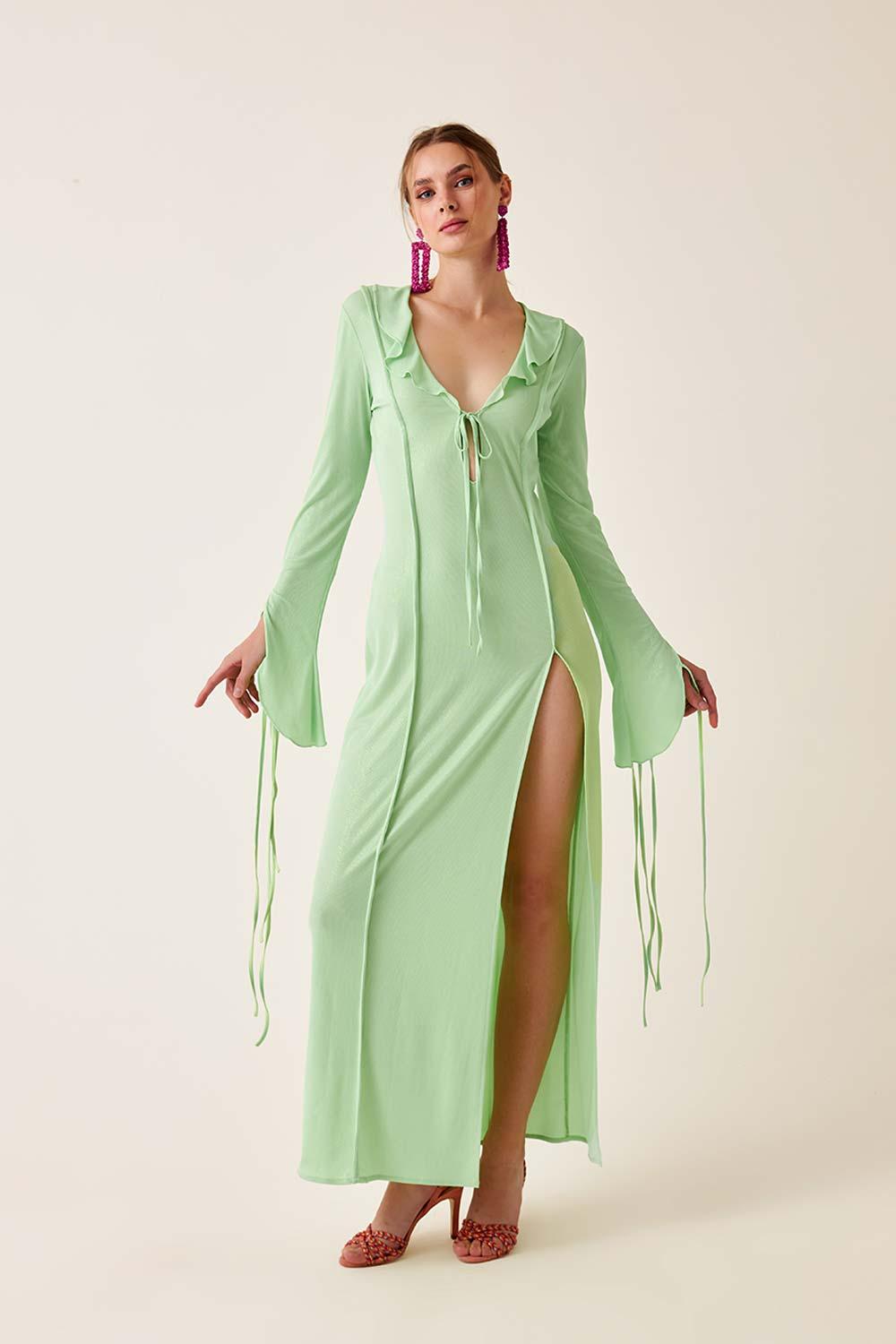 Fickle Hearts-Nellie Dress Lime-Elbise-4-Milagron.com