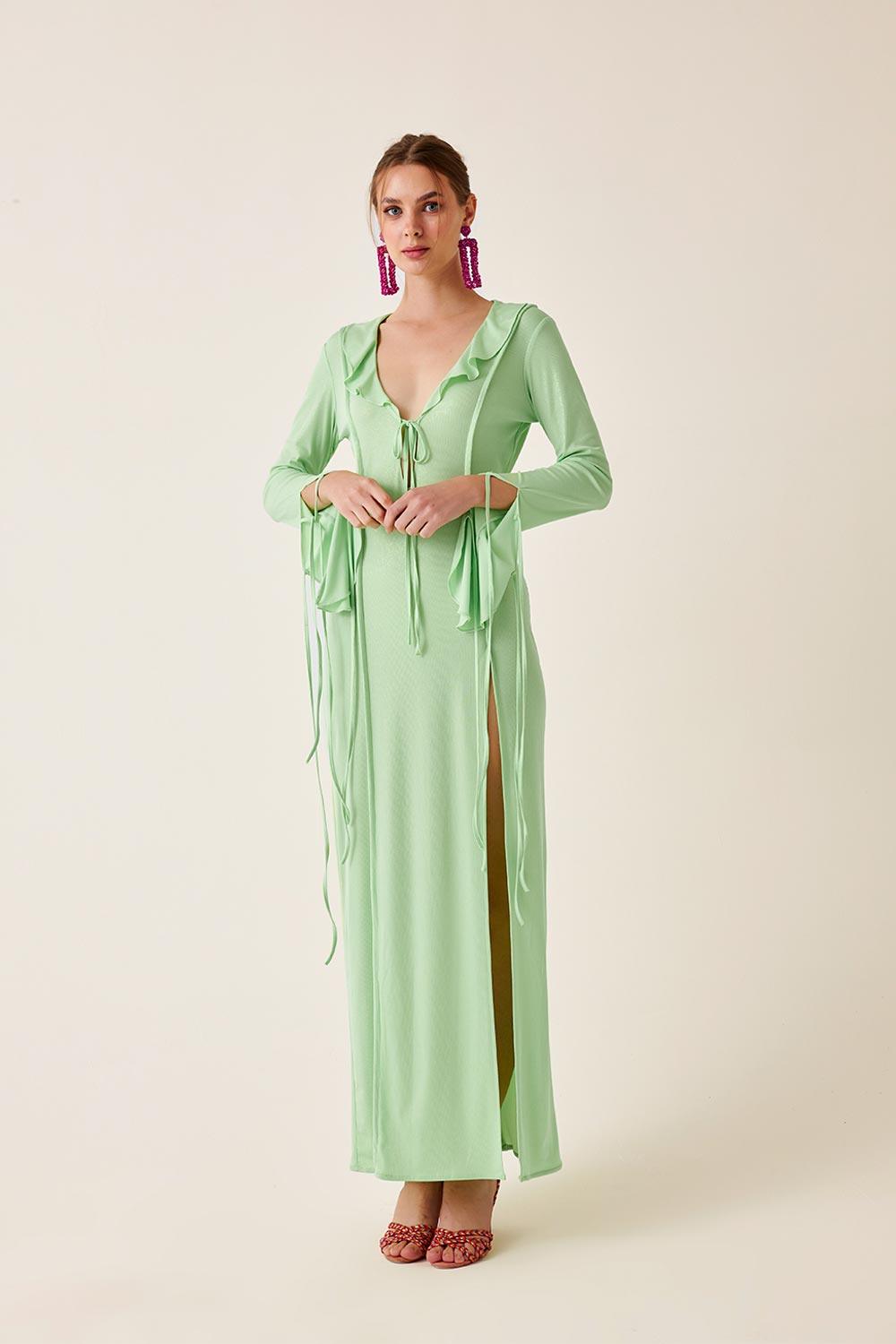 Fickle Hearts-Nellie Dress Lime-Elbise-8-Milagron.com