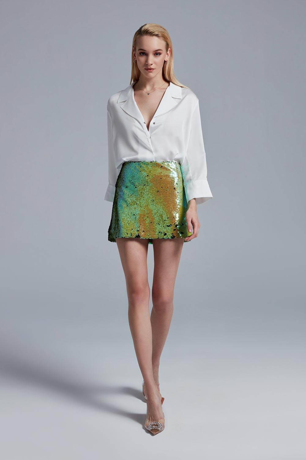 Fickle Hearts-Tina Payetli Mini Etek-Etek-6-Milagron.com