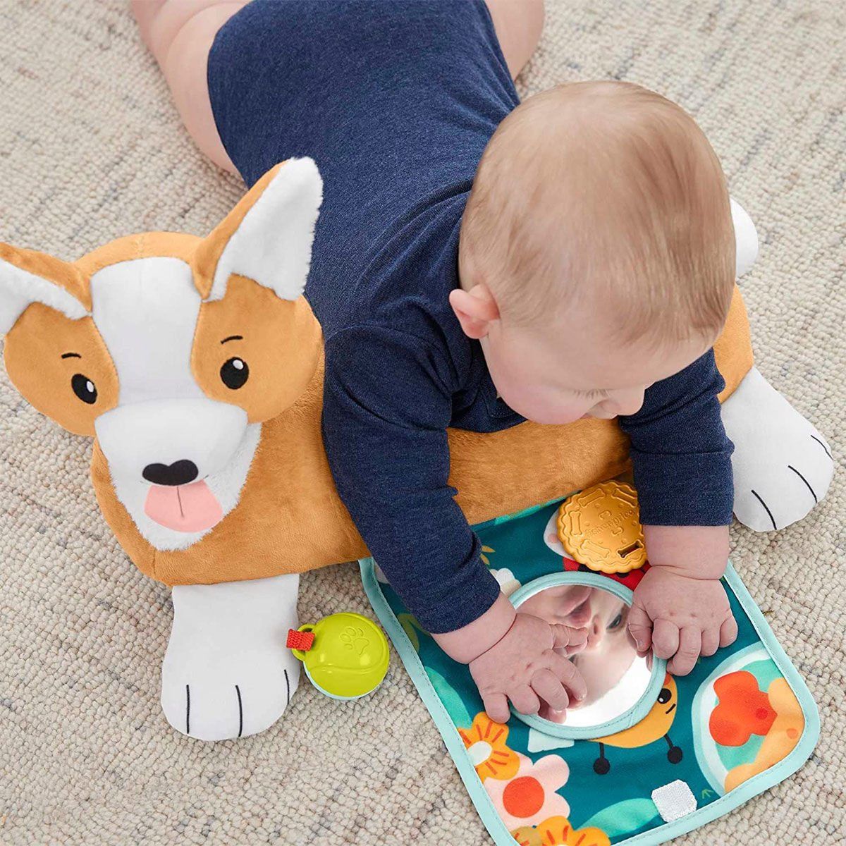 Fisher-Price-3ü1 Arada Köpekçik Uzanma Yastığı-Bebek Oyuncakları-4-Milagron.com