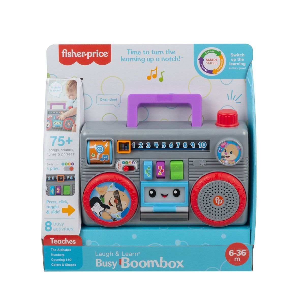 Fisher-Price-Eğlenceli Müzik Kutusu Türkçe İngilizce / +6 Ay-Bebek Oyuncakları-1-Milagron.com