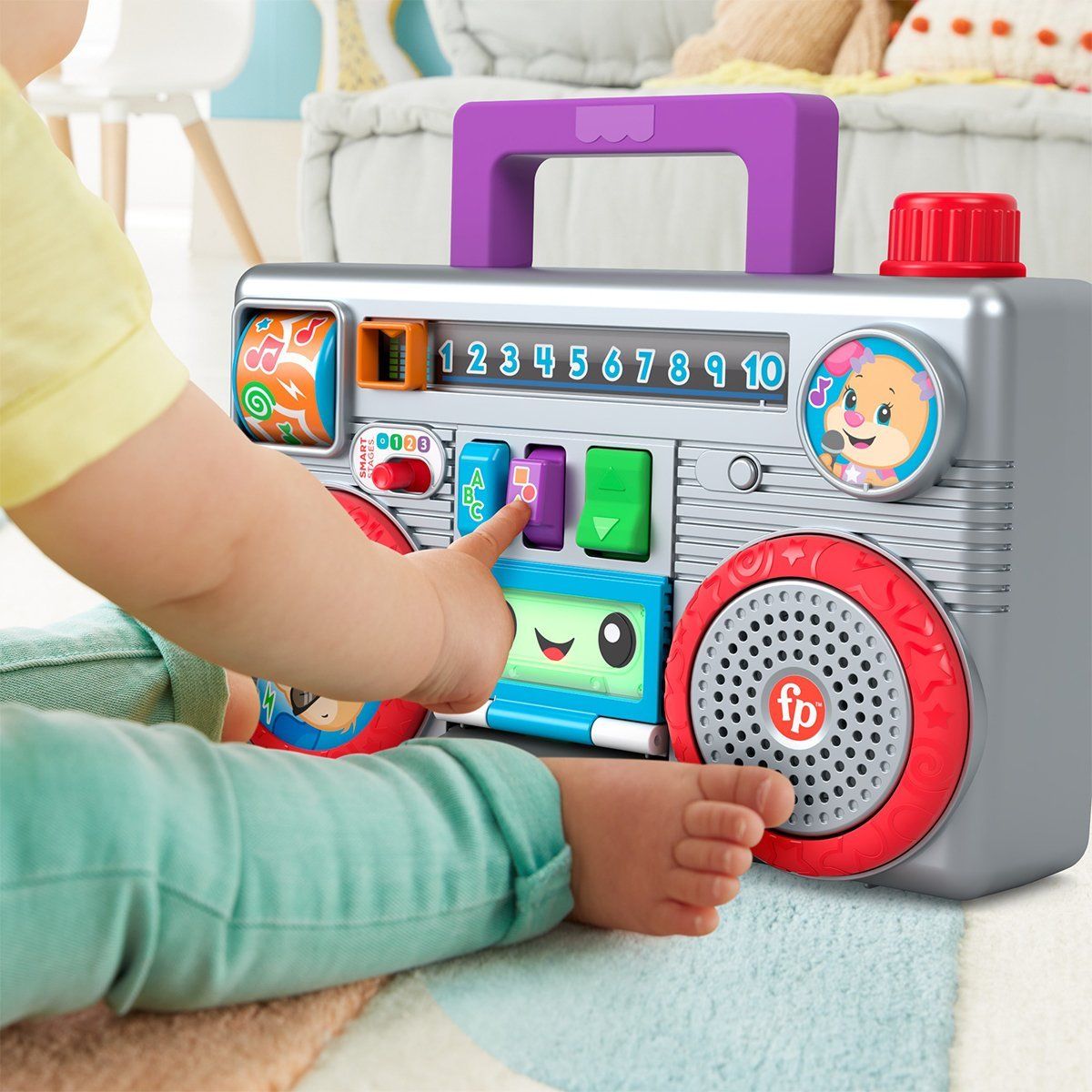 Fisher-Price-Eğlenceli Müzik Kutusu Türkçe İngilizce / +6 Ay-Bebek Oyuncakları-3-Milagron.com