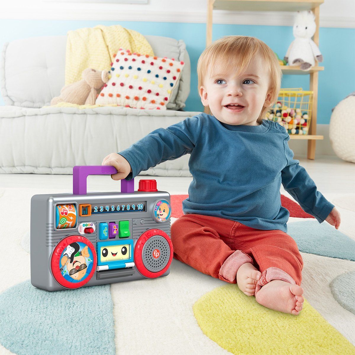 Fisher-Price-Eğlenceli Müzik Kutusu Türkçe İngilizce / +6 Ay-Bebek Oyuncakları-4-Milagron.com