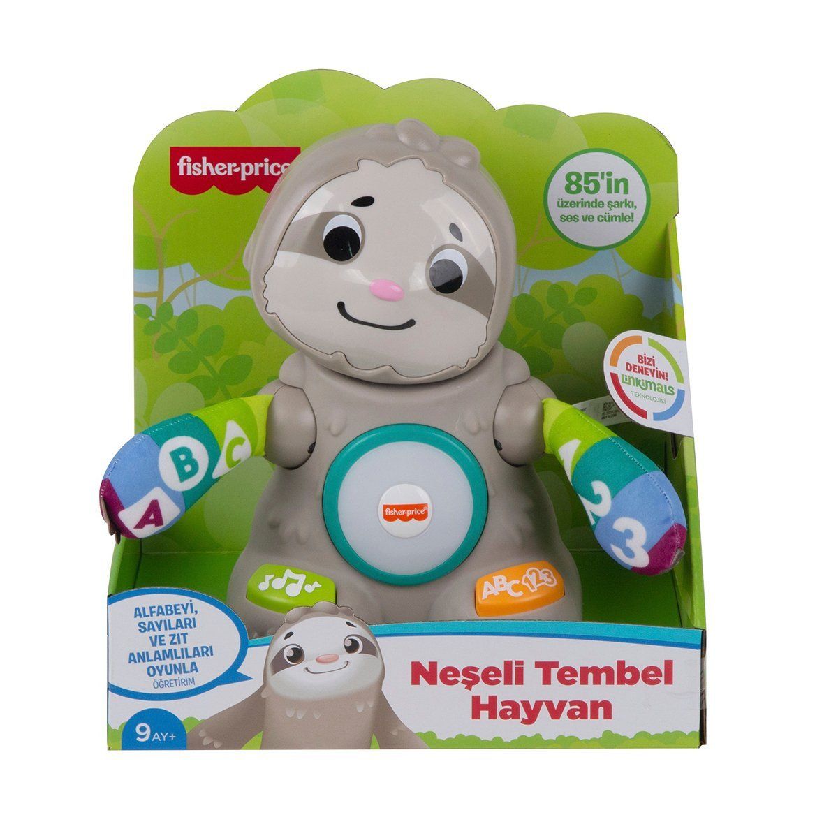 Fisher-Price-Linkimals Neşeli Tembel Hayvan /Türkçe-Bebek Oyuncakları-1-Milagron.com