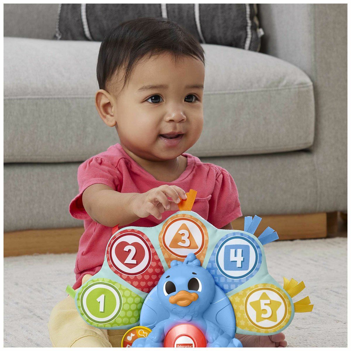 Fisher-Price-Rengarenk Tavus Kuşu-Bebek Oyuncakları-5-Milagron.com