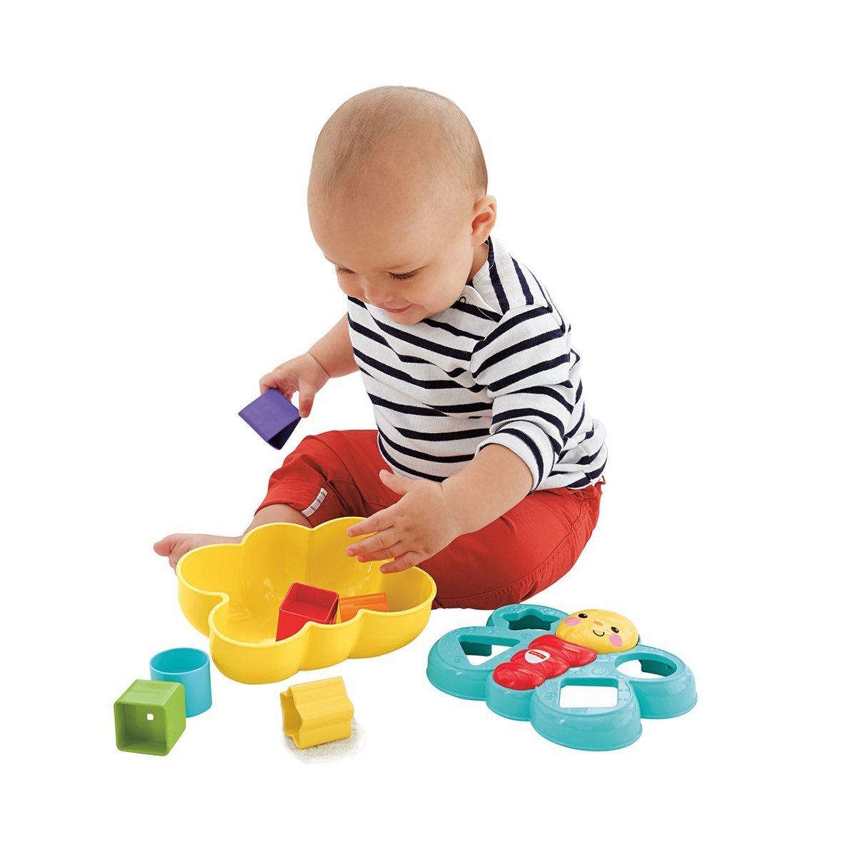 Fisher-Price-Şekil Eşleştirme Arkadaşı Kelebek / Sıralama Ve Şekil Ayırma Oyuncakları-Bebek Oyuncakları-4-Milagron.com