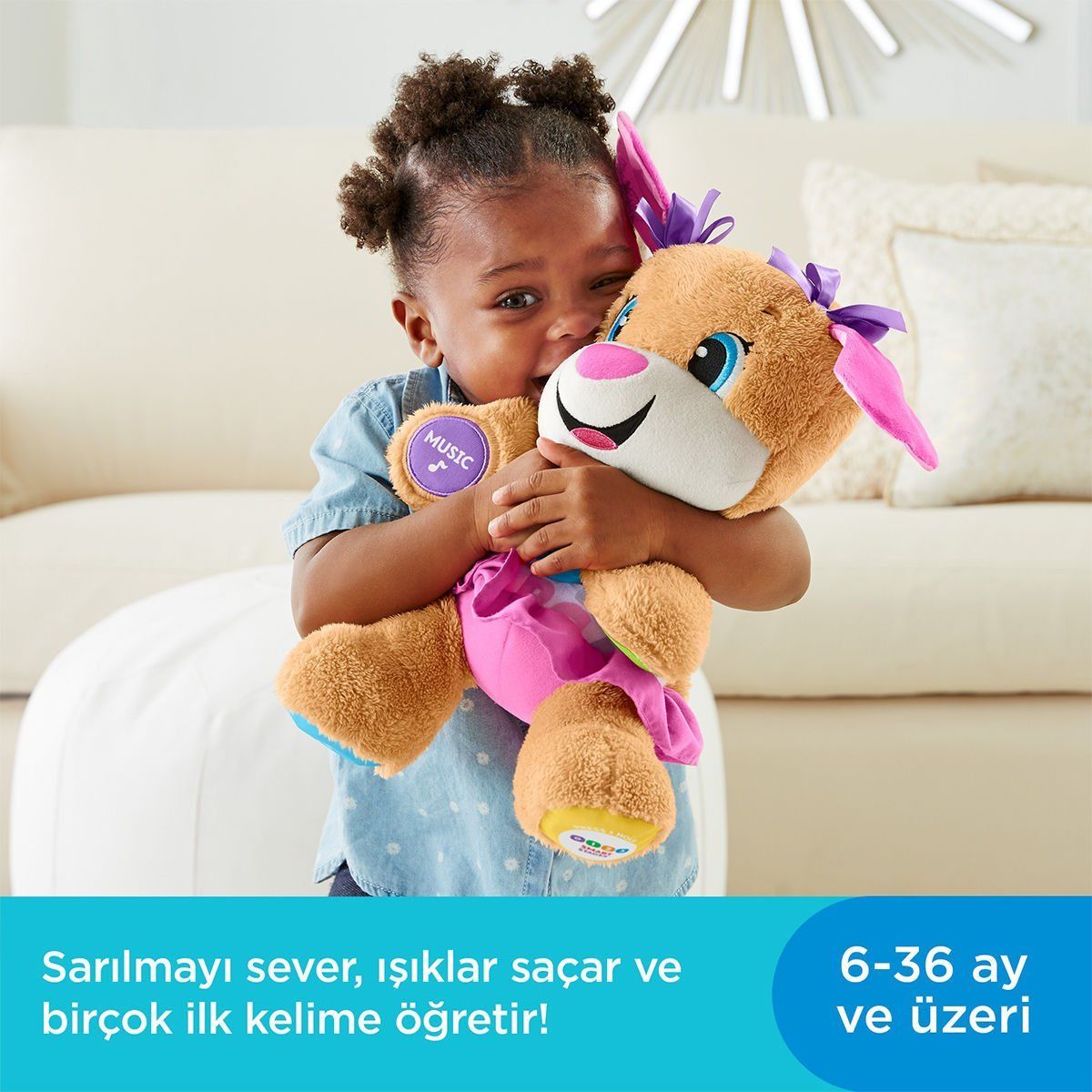 Fisher-Price-Yaşa Göre Gelişim Eğitici Köpekçiğin Kız Kardeşi / Türkçe / Eğlen Ve Öğren-Bebek Oyuncakları-4-Milagron.com