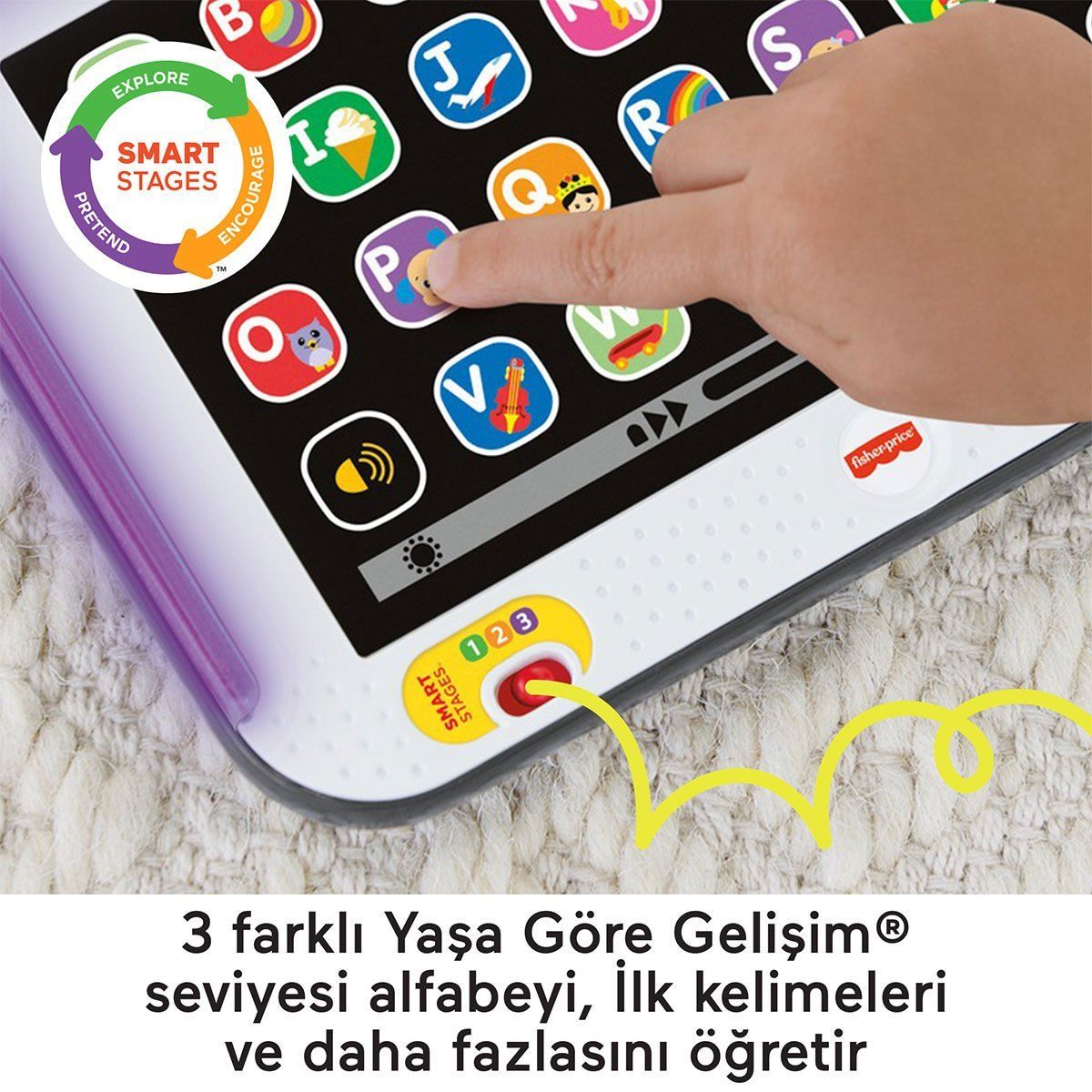 Fisher-Price-Yaşa Göre Gelişim Eğitici Tablet-Bebek Oyuncakları-3-Milagron.com