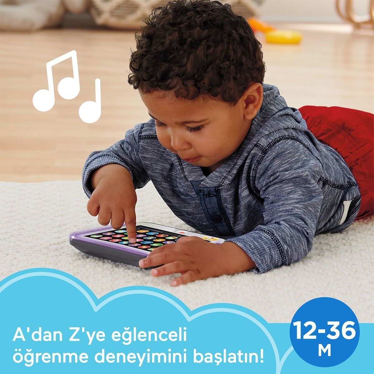 Fisher-Price-Yaşa Göre Gelişim Eğitici Tablet-Bebek Oyuncakları-5-Milagron.com
