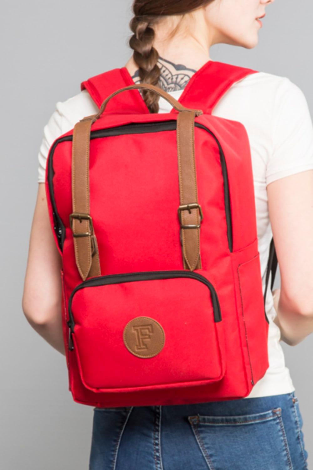 Fudela-Bks Kırmızı Sırt Çantası-Sırt Çantası-4-Milagron.com
