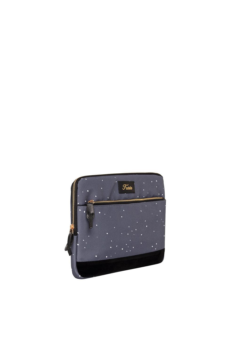 Fudela-Fudela 13-14 Inch Dark Blue Paints Macbook- Laptop Bag-Laptop Çantası-2-Milagron.com
