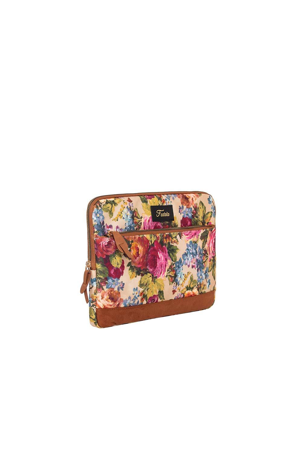 Fudela-Fudela 13-14 inch Flowers Macbook- Laptop Bag-Laptop Çantası-2-Milagron.com
