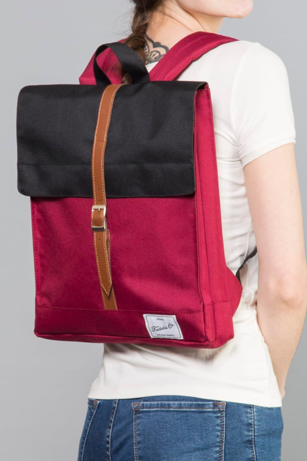 Fudela-Mbs Bordo Siyah Sırt Çantası-Sırt Çantası-2-Milagron.com