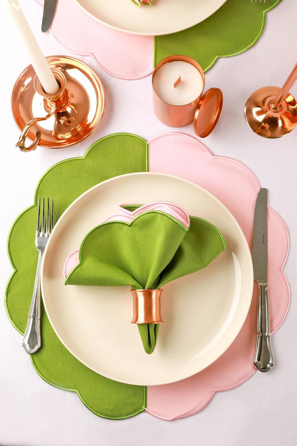 Gaia's Store-Gia Mat Bakır Peçete Halkası-4'lü Set-Mutfak Aksesuarları-1-Milagron.com