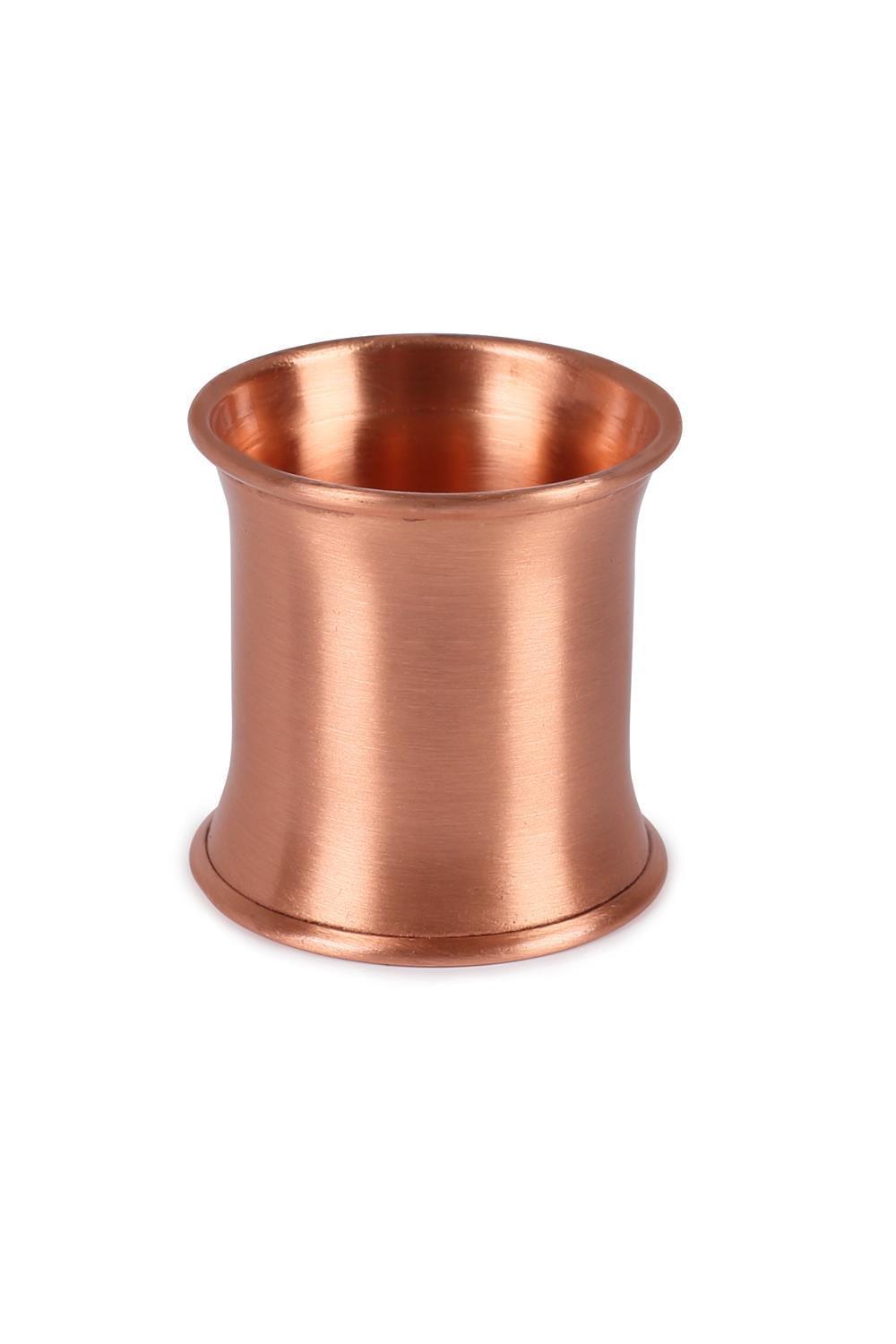 Gaia's Store-Gia Mat Bakır Peçete Halkası-4'lü Set-Mutfak Aksesuarları-2-Milagron.com