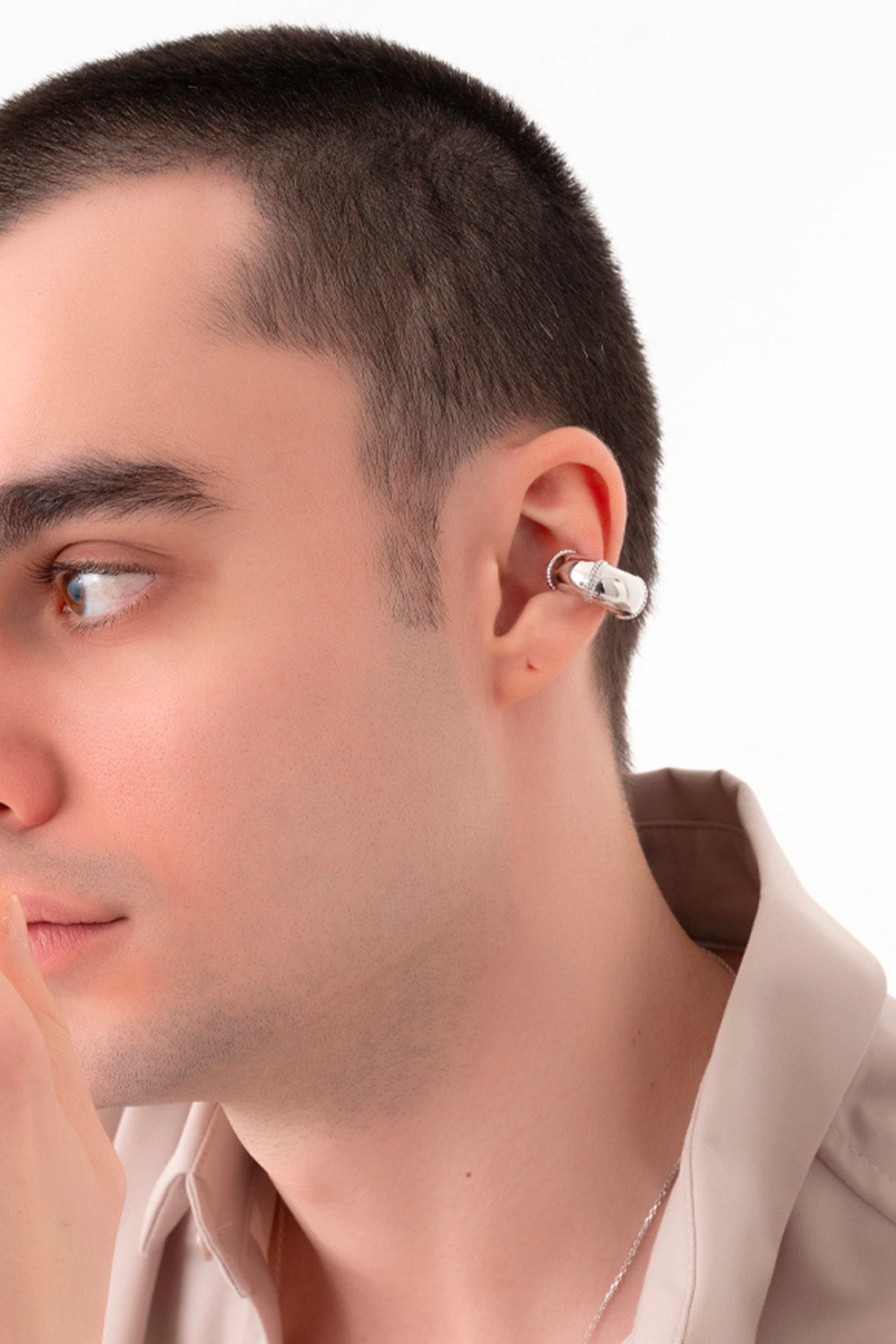 Gal İstanbul-Roma Earcuff Silver-Küpe-3-Milagron.com