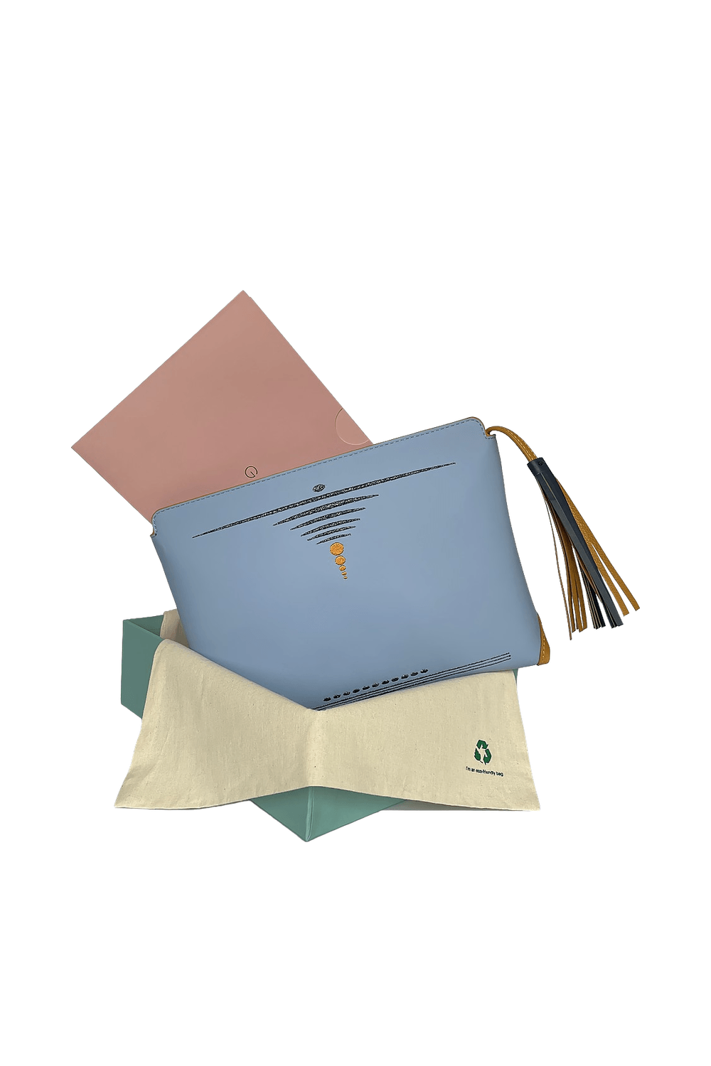 Geomi-Mun Clutch - Gökyüzü Mavi-Clutch-2-Milagron.com