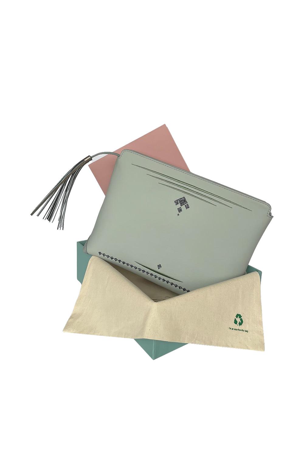 Geomi-Mun Clutch - Su Yesili-Clutch-4-Milagron.com