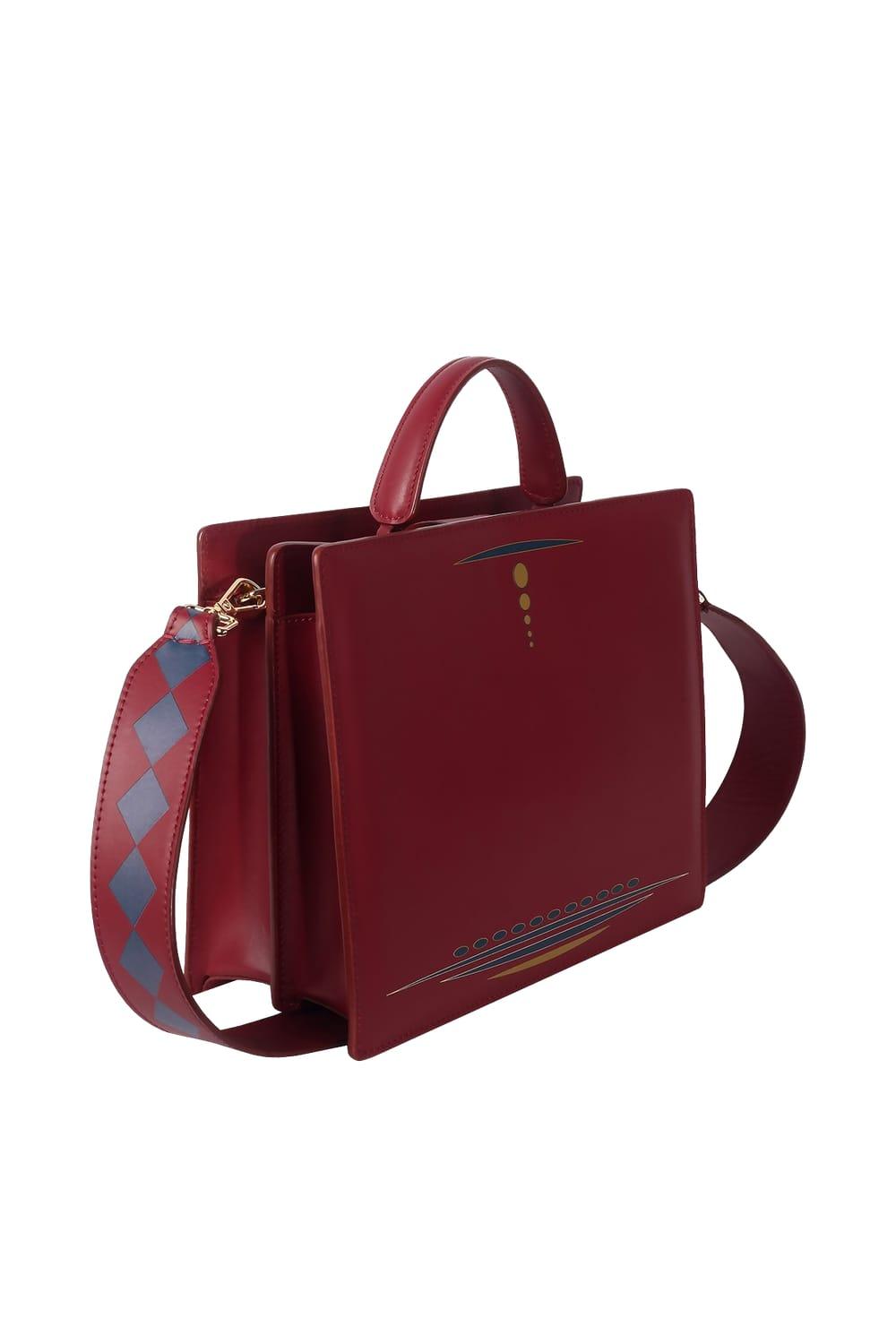 Geomi-Ray Çanta - Bordo-Omuz Çantası-6-Milagron.com