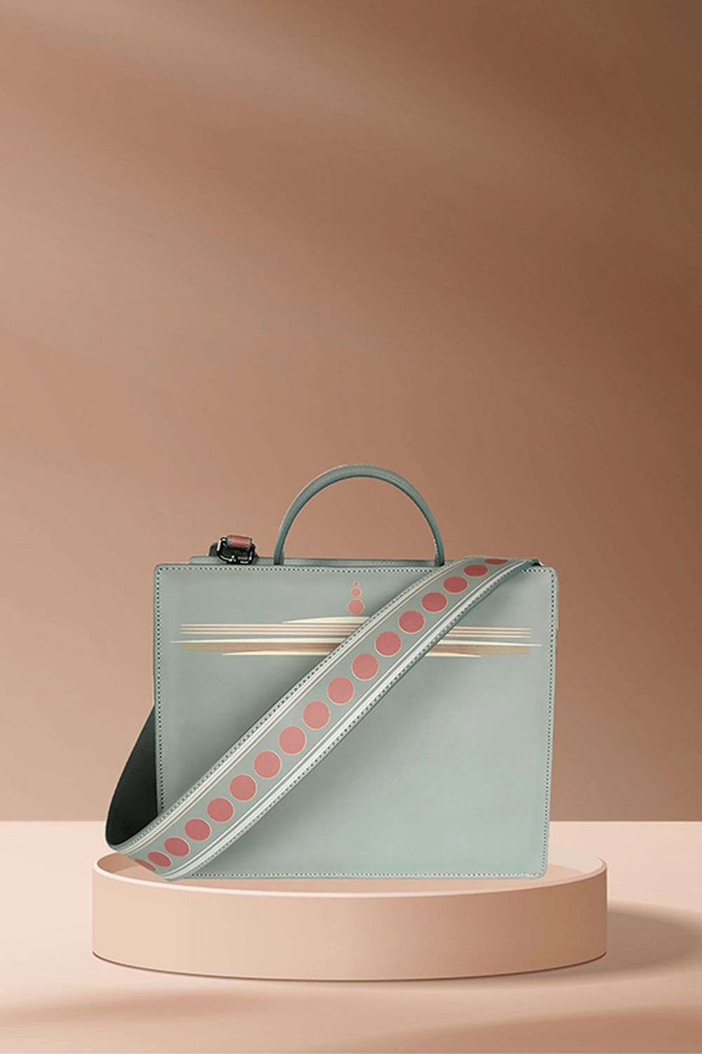 Geomi-Ray Çanta - Su Yesili-Omuz Çantası-5-Milagron.com