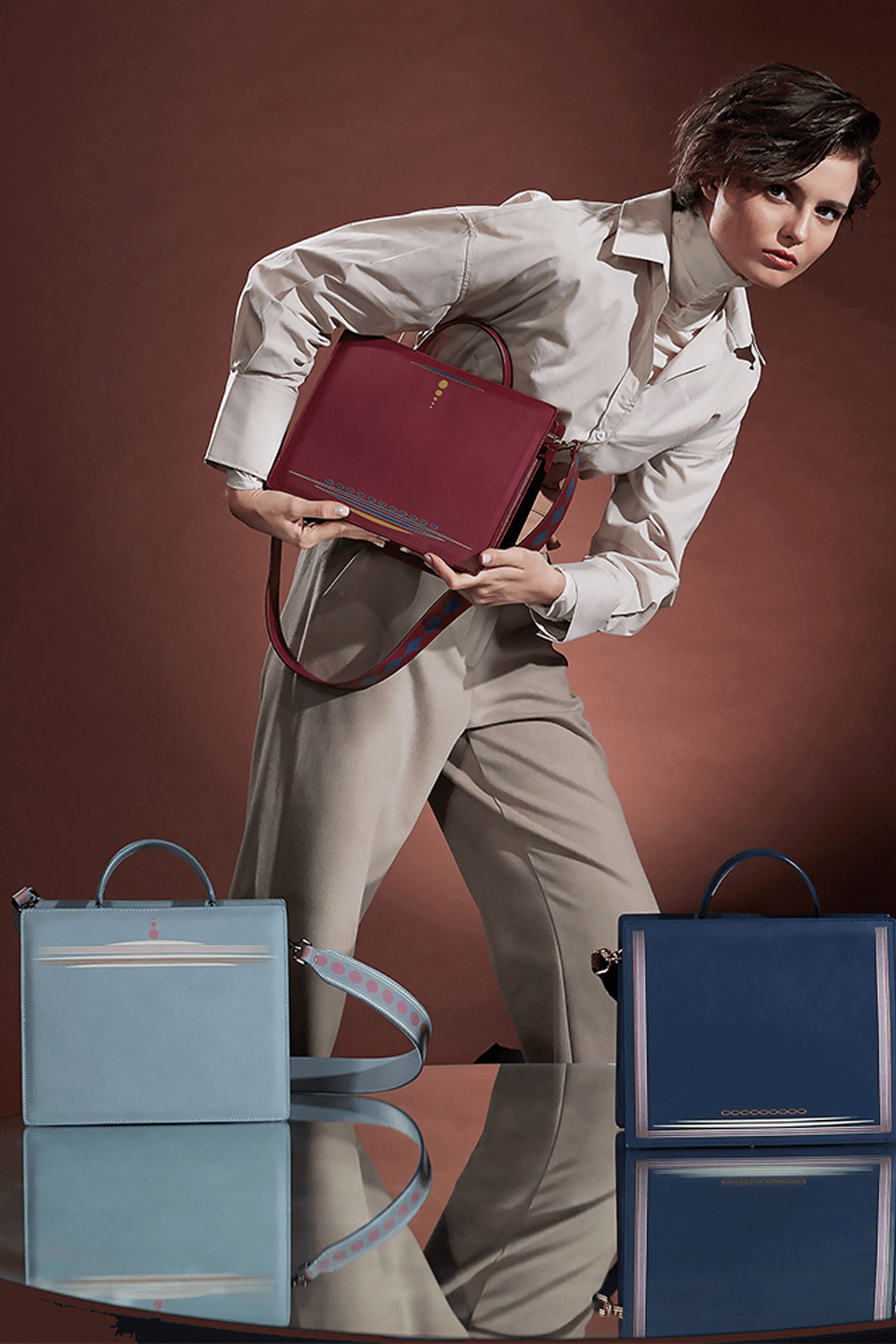 Geomi-Ray Çanta - Su Yesili-Omuz Çantası-7-Milagron.com