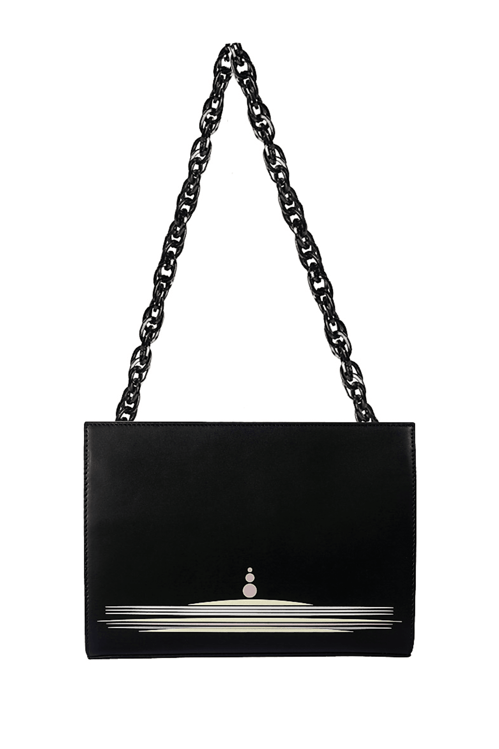 Geomi-Sunset Clutch - Siyah-Clutch-3-Milagron.com