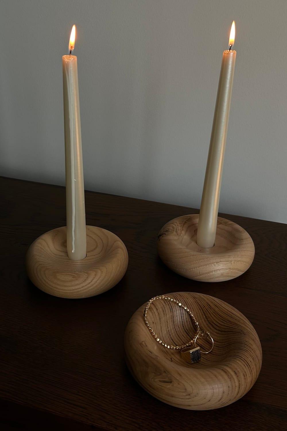 Giran Maye-Donut Candle Holder-Mumluk & Şamdan-2-Milagron.com