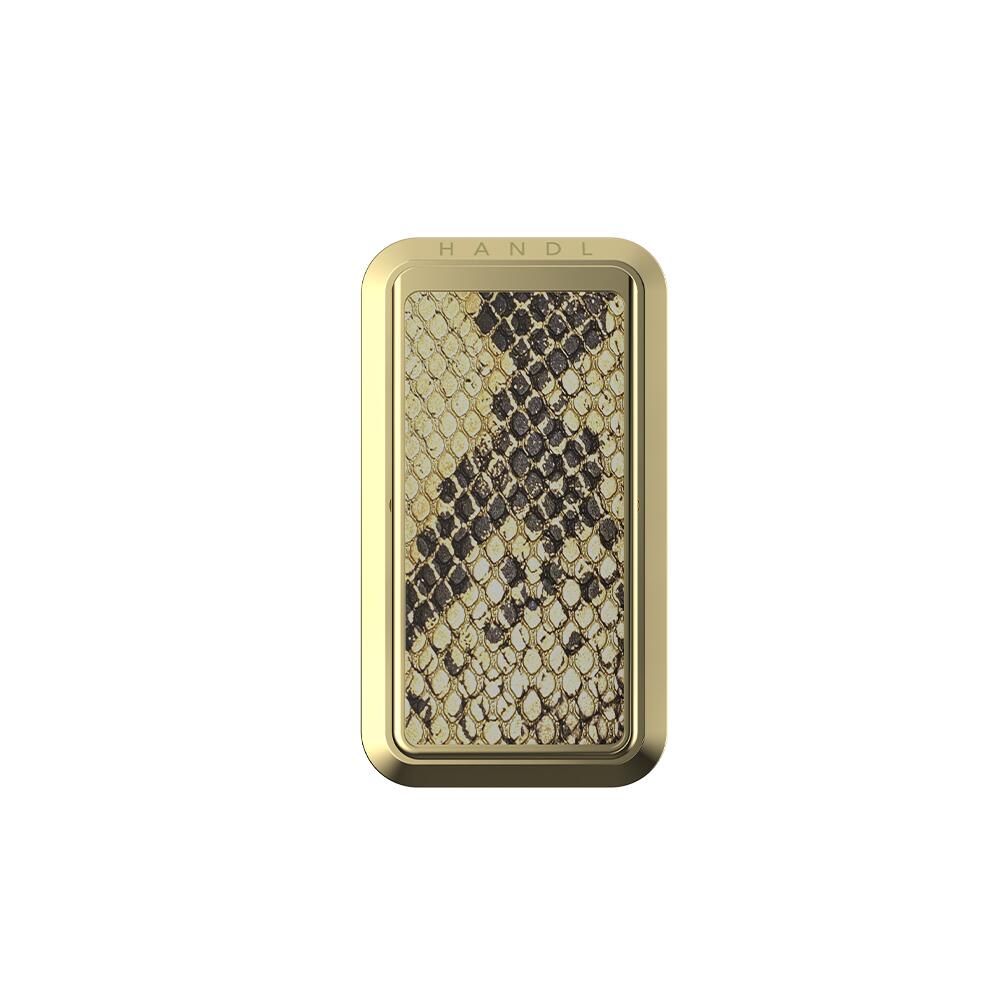 Handl New York-HANDLstick ANIMAL GOLD SNAKESKIN Stand Özellikli Telefon Tutucu-Telefon Tutucu-2-Milagron.com