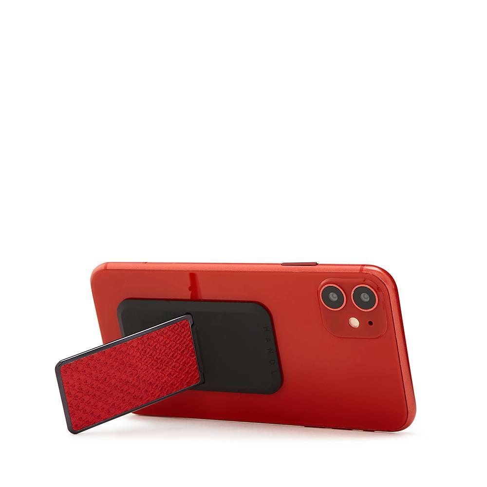 Handl New York-HANDLstick ANIMAL RED SNAKESKIN Stand Özellikli Telefon Tutucu-Telefon Tutucu-5-Milagron.com