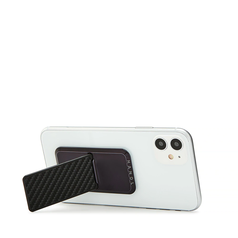 Handl New York-HANDLstick Carbon Fiber BLACK Stand Özellikli Telefon Tutucu-Telefon Tutucu-5-Milagron.com