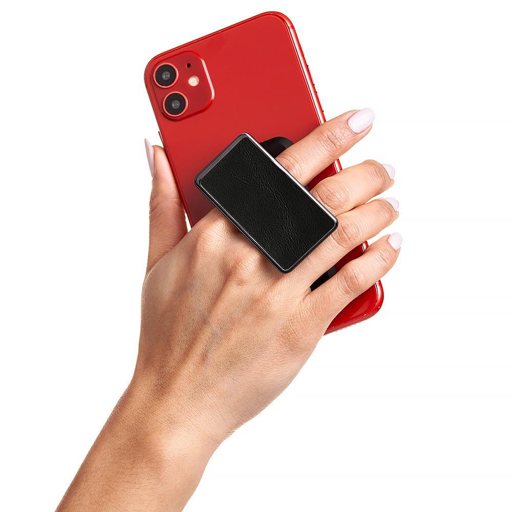 Handl New York-HANDLstick SMOOTH LEATHER BLACK Stand Özellikli Telefon Tutucu-Telefon Tutucu-1-Milagron.com