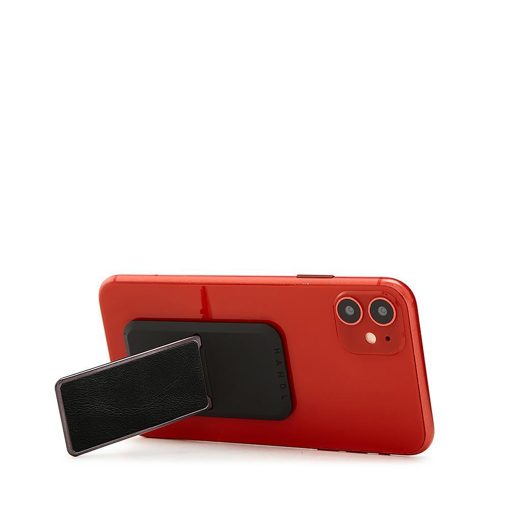 Handl New York-HANDLstick SMOOTH LEATHER BLACK Stand Özellikli Telefon Tutucu-Telefon Tutucu-5-Milagron.com