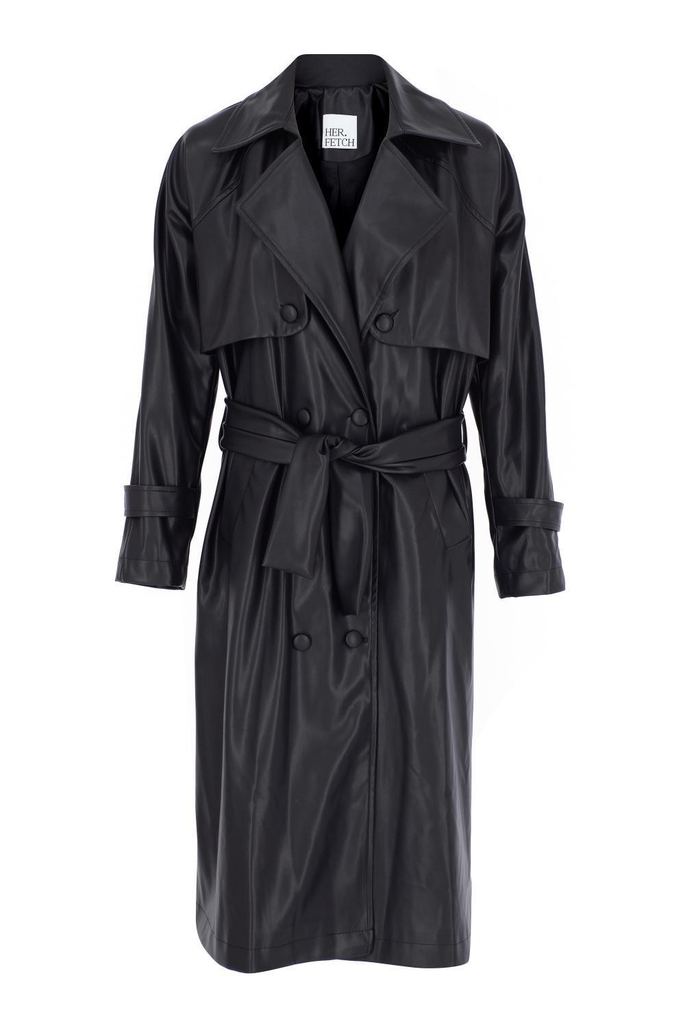 Herfetch-KJ Jacket Siyah-Trençkot-2-Milagron.com