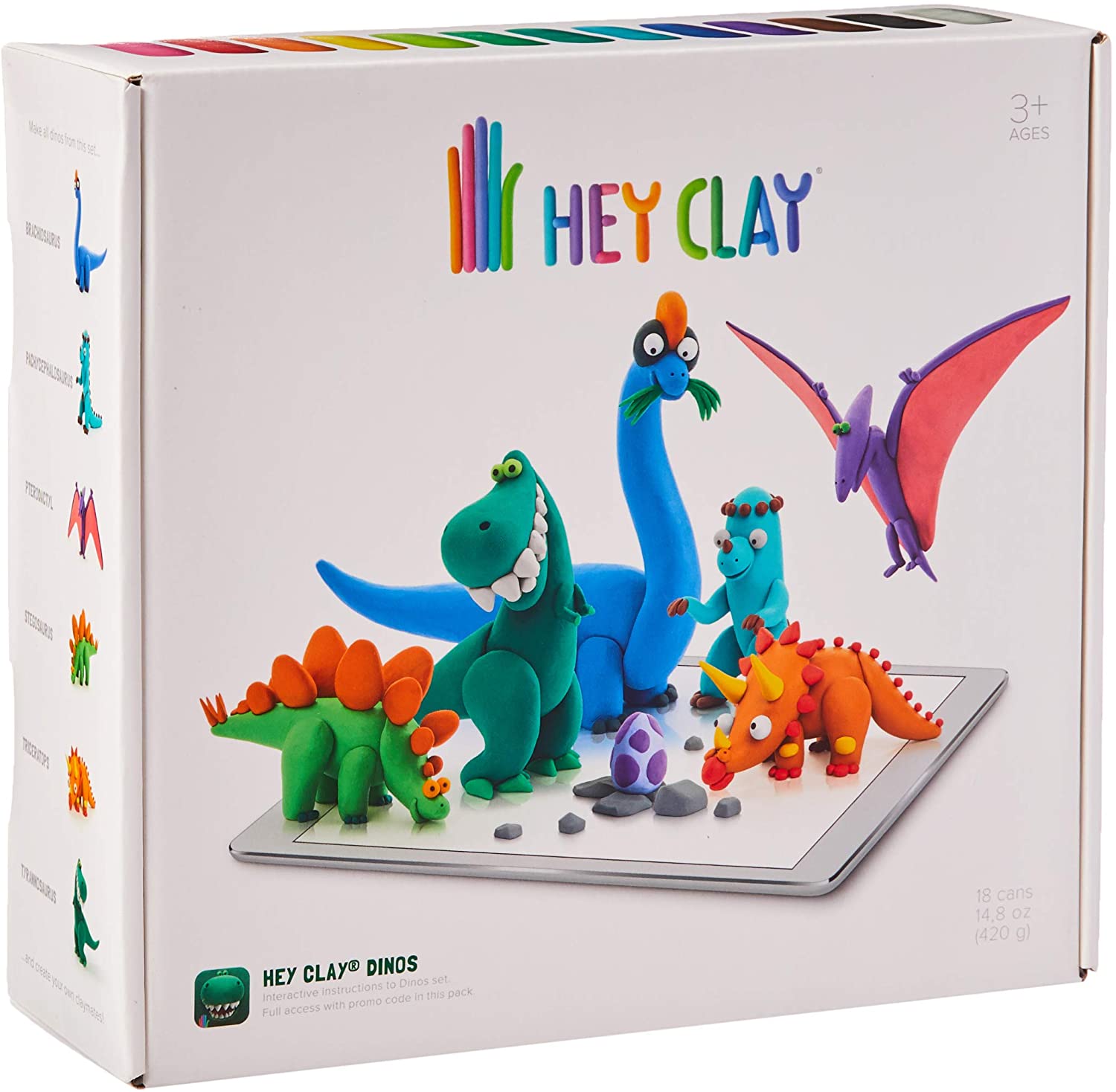 Hey Clay-Hey Clay Dinos-Oyun Hamurları ve Setleri-1-Milagron.com