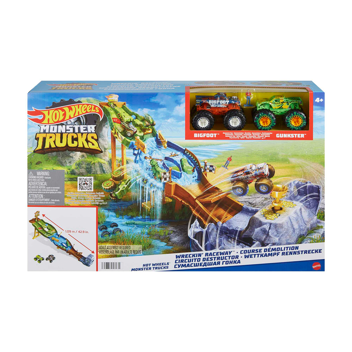 Hot Wheels-Monster Trucks Heyecanlı Yarışlar Oyun Seti-Oyuncak Arabalar ve Setleri-1-Milagron.com