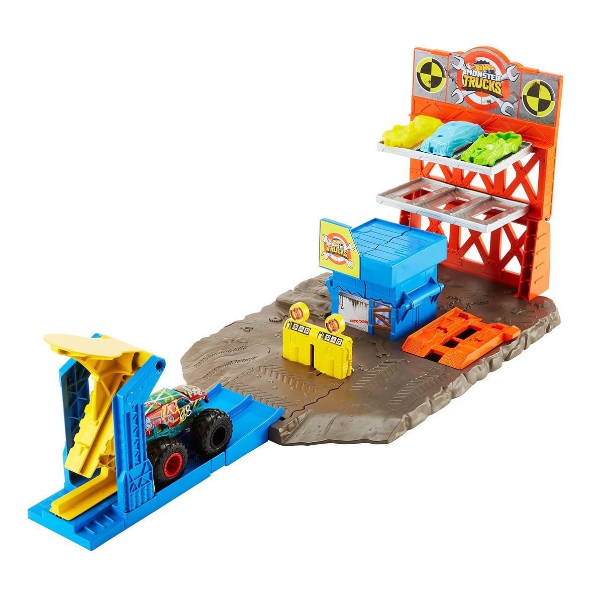Hot Wheels-Monster Trucks Patlama İstasyonu Oyun Seti Monster Trucks-Oyuncak Arabalar ve Setleri-2-Milagron.com