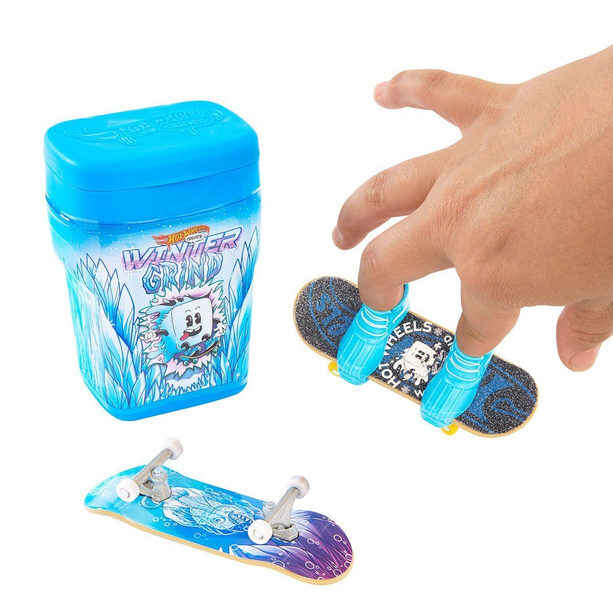 Hot Wheels-Skate İkili Parmak Kaykay Kutusu (Aromalı Sakız Kutusu Temalı)-Oyuncak Arabalar ve Setleri-4-Milagron.com