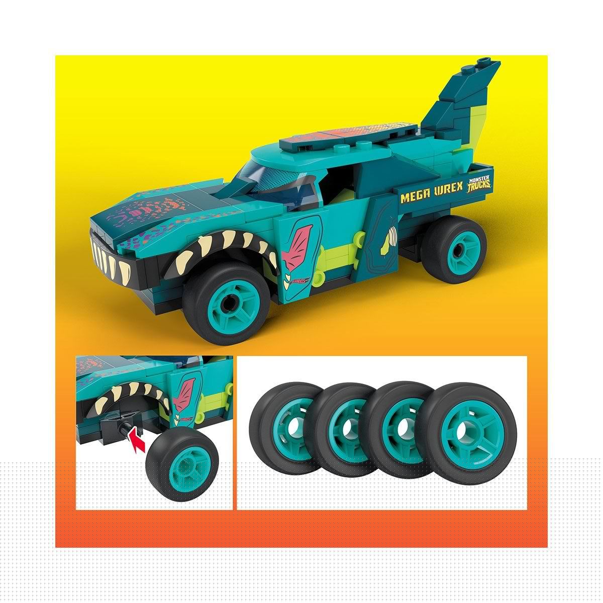 Hot Wheels-Wrex Monster Truck 187 Parça +5 Yaş-Oyuncak Arabalar ve Setleri-2-Milagron.com