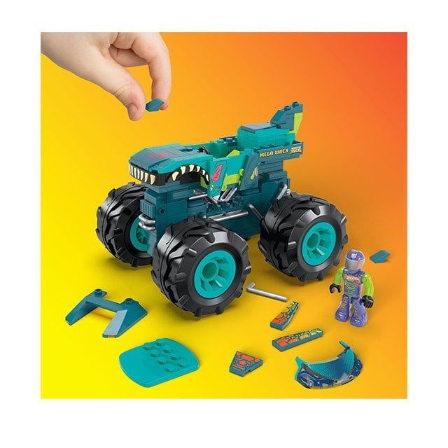 Hot Wheels-Wrex Monster Truck 187 Parça +5 Yaş-Oyuncak Arabalar ve Setleri-6-Milagron.com