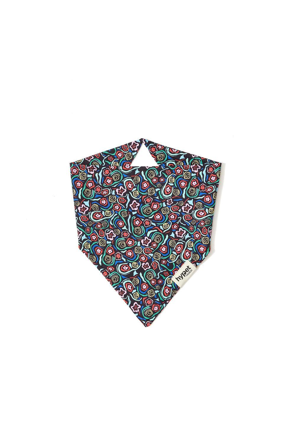 Hypet Fashion-Abstract Flowers Bandana-Köpek-1-Milagron.com